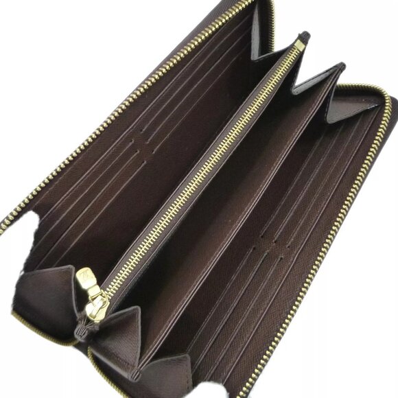 Auth LOUIS VUITTON Zippy Wallet Round Fastener N60015 Damier Ebene #36631948 - Picture 13 of 16